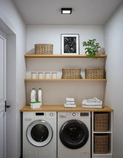 Panneau LED Abia 2 White Select Détecteur de mouvement crépusculaire (HF) carré 170x170mm 9,5W 1100lm 2700 - 4000K Noir