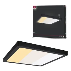 Panneau LED Abia 2 White Select Détecteur de mouvement crépusculaire (HF) carré 400x400mm 16W 1400lm 2700 - 4000K Noir
