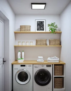 Panneau LED Abia 2 White Select Détecteur de mouvement crépusculaire (HF) carré 400x400mm 16W 1400lm 2700 - 4000K Noir