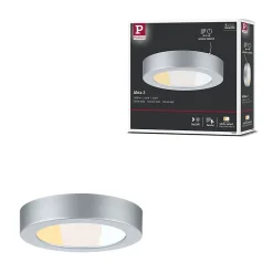 Panneau LED Abia 2 White Select Détecteur de mouvement crépusculaire (HF) rond 170mm 9,5W 1100lm 2700 - 4000K Chrome mat