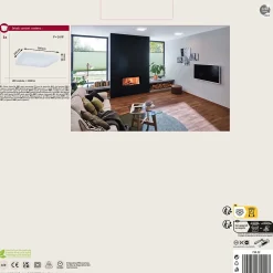 Panneau LED Abia carré 300x300mm 22W 2000lm 4000K Blanc