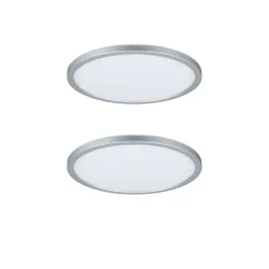 Panneau LED Abia rond 300mm 2x22W 2x2200lm 2700K Chrome mat