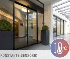 Panneau LED Alegre 59,5 cm detecteur nombreuses fonctions metal plastique LED integrees blanc chaud