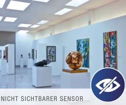 Panneau LED Alegre 59,5 cm detecteur nombreuses fonctions metal plastique LED integrees blanc chaud