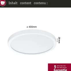 Panneau LED Alya rond 400mm 35W 3400lm 3000 - 6500K Blanc