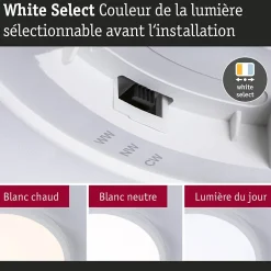 Panneau LED Alya rond 400mm 35W 3400lm 3000 - 6500K Blanc