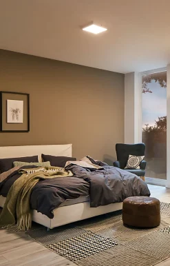 Panneau LED Atria carré 300x300mm 16,5W 1450lm 2700K Blanc gradable