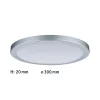 Panneau LED Atria rond 300mm 16W 1450lm 4000K Chrome mat