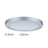 Panneau LED Atria rond 220mm 15W 1150lm 4000K Chrome mat