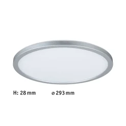 Panneau LED Atria Shine Backlight rond 293mm 16W 1600lm 4000K Chrome mat
