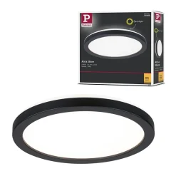 Panneau LED Atria Shine Backlight rond 190mm 11,2W 850lm 3000K Noir