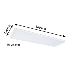 Panneau LED Atria Shine Backlight carré 580x200mm 22W 1800lm 3000K Blanc