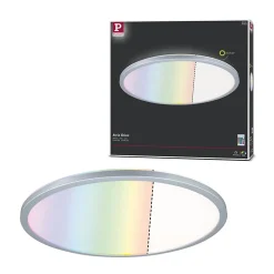 Panneau LED Atria Shine Backlight rond 420mm 20W 2200lm RGBW Chrome mat gradable