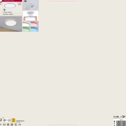 Panneau LED Atria Shine Backlight rond 420mm 20W 2200lm RGBW Chrome mat gradable