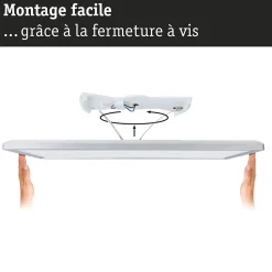 Panneau LED Atria Shine White Select IP44 carré 560x200mm 15,2W 2030lm 3000 - 6500K Blanc