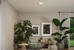 Panneau LED Atria Shine White Select IP44 carré 190x190mm 8W 1160lm 3000 - 6500K Esthétique bois