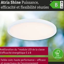 Panneau LED Atria Shine White Select IP44 rond 298mm 14,8W 2250lm 3000 - 6500K Blanc