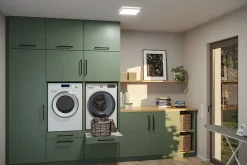 Panneau LED Atria Shine White Select IP44 carré 298x298mm 15,7W 2100lm 3000 - 6500K Blanc