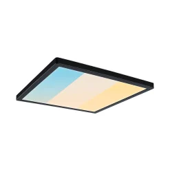 Panneau LED Atria Shine White Select IP44 carré 298x298mm 15,7W 2100lm 3000 - 6500K Noir
