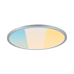 Panneau LED Atria Shine White Select IP44 rond 398mm 20,8W 2800lm 3000 - 6500K Chrome mat