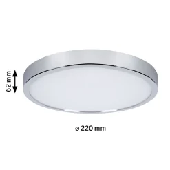 Panneau LED Aviar IP44 rond 360mm 24W 2200lm White Switch Chrome