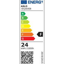 Panneau LED Carré 300 x 300mm 24W 3000K Blanc chaud ASLO