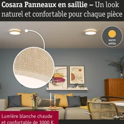 Panneau LED Cosara IP44 rond 300mm 15W 1300lm 3000K Beige