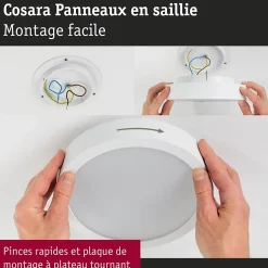 Panneau LED Cosara IP44 rond 300mm 15W 1300lm 3000K Beige