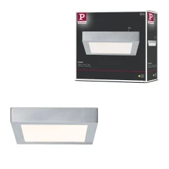 Panneau LED Lunar carré 225x225mm 12,5W 1140lm 3000K Chrome mat