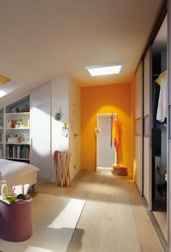 Panneau LED Lunar carré 600x600mm 25W 2100lm 3000K Chrome mat