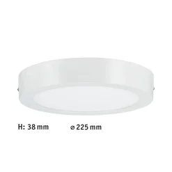 Panneau LED Lunar rond 225mm 12,5W 1140lm 3000K Blanc