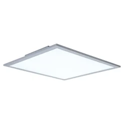 Panneau LED 'NICOLA', luminaire en saillie en métal et plastique avec LEDs fixes blanc neutre, panneau pour l'intérieur 45 x 45 cm