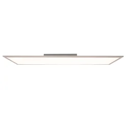 Panneau LED NICOLA metal plastique LED fixes blanc neutre luminaire interieur 119,5 x 29,5 cm