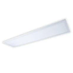 Panneau LED NICOLA metal plastique LED fixes blanc neutre luminaire interieur 119,5 x 29,5 cm