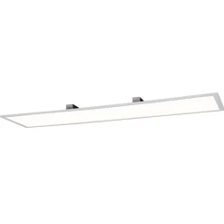 Panneau LED NICOLA metal plastique LED fixes blanc neutre luminaire interieur 119,5 x 29,5 cm