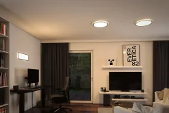 Panneau LED Produits de deuxième choix Atria Shine Backlight carré 580x200mm 20W 2000lm RGBW Chrome mat gradable