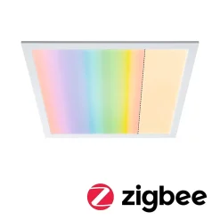 Panneau LED Smart Home Zigbee 3.0 Amaris carré 595x595mm 35W 2400lm RGBW+ Blanc gradable