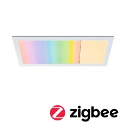 Panneau LED Smart Home Zigbee 3.0 Amaris carré 595x295mm 22W 1800lm RGBW+ Blanc gradable