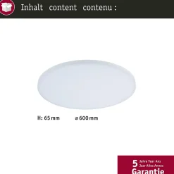 Panneau LED Smart Home Zigbee 3.0 Velora rond 600mm 32W 3000lm Tunable White Blanc gradable