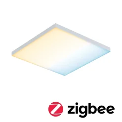 Panneau LED Smart Home Zigbee 3.0 Velora carré 295x295mm 10,5W 1100lm Tunable White Blanc dépoli gradable