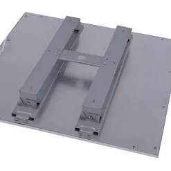 Panneau LED 'SORRISO', luminaire apparent en métal et plastique blanc avec LEDs fixes, 45x45cm pour l'intérieur