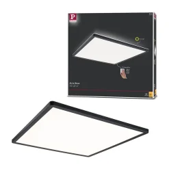 Panneau LED 3-Step-Dim Atria Shine Backlight carré 420x420mm 22W 2200lm 3000K Noir gradable