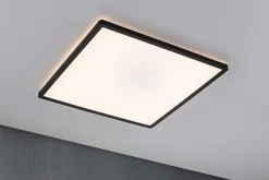 Panneau LED 3-Step-Dim Atria Shine Backlight carré 420x420mm 22W 2200lm 3000K Noir gradable