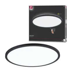 Panneau LED 3-Step-Dim Atria Shine Backlight rond 420mm 22W 2300lm 4000K Noir gradable