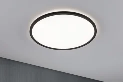 Panneau LED 3-Step-Dim Atria Shine Backlight rond 420mm 22W 2300lm 4000K Noir gradable