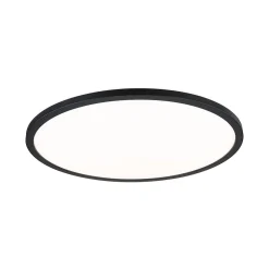 Panneau LED 3-Step-Dim Atria Shine Backlight rond 420mm 22W 2300lm 3000K Noir gradable