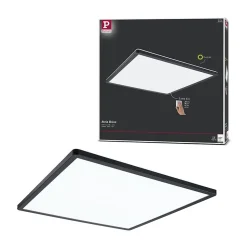 Panneau LED 3-Step-Dim Atria Shine Backlight carré 420x420mm 22W 2200lm 4000K Noir gradable