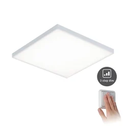 Panneau LED 3-Step-Dim Velora carré 295x295mm 17W 1600lm 3000K Blanc gradable