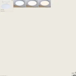 Panneau LED Velora rond 600mm 38W 3650lm White Switch Blanc