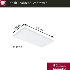 Panneau LED Velora carré 600x300mm 29W 2660lm 3000K Blanc